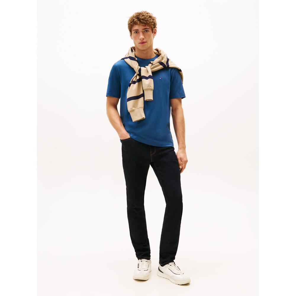 Tommy Hilfiger Flag Embroidery Crew Neck T-Shirt